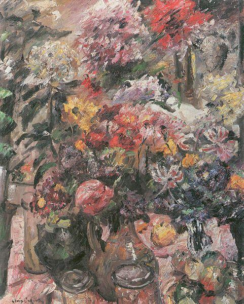 Stillleben mit Chrysanthemen und Amaryllis, Lovis Corinth